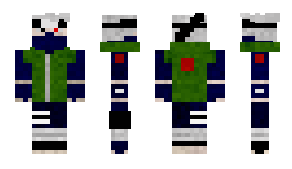 Minecraft skin Kakashi18