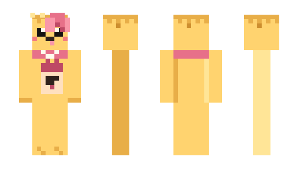 Minecraft skin Flammichen