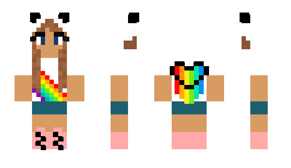 Minecraft skin RainbowSmiley