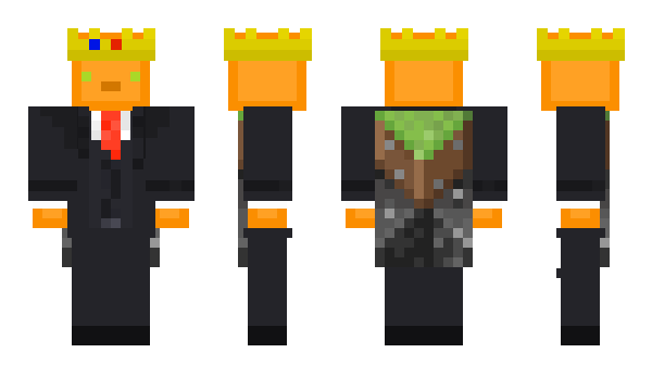 Minecraft скин по нику OrangeCrown