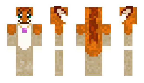 Minecraft skin Ginger_Axolotles