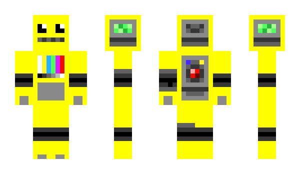 Minecraft skin YellowRobot