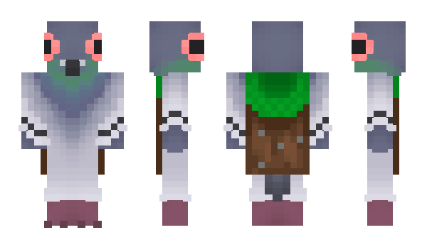 Minecraft скин по нику PidgeonWeb