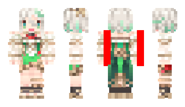 Minecraft skin cecilia_green