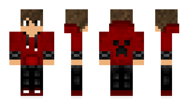 Minecraft skin red_X001