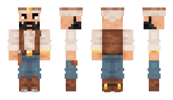 Minecraft skin Vaqero