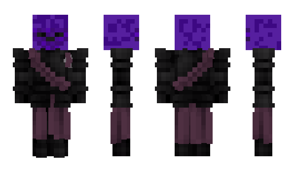 Minecraft skin PurpleSkeleton