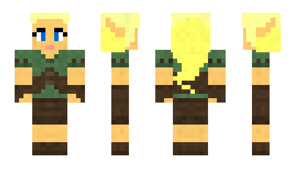 Minecraft skin Caroline