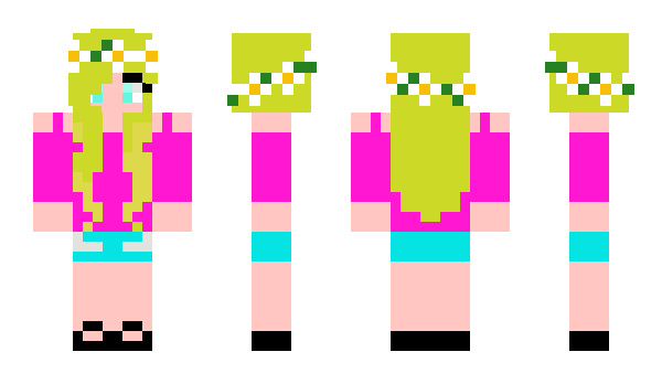 Minecraft скін по ніку FlowersGirl