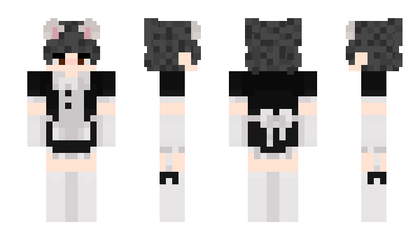 Minecraft скин по нику GatinouxUwU