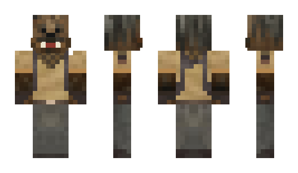 Minecraft skin Redwarrior