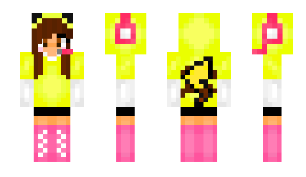 Minecraft skin PikachuPokemon