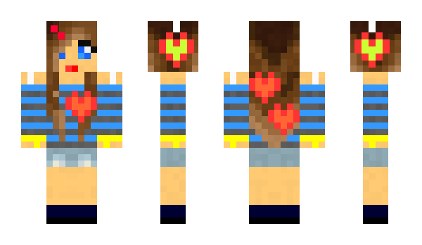 Minecraft skin Serduszko