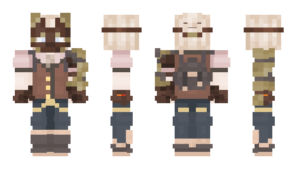 Minecraft skin Ax0lotl