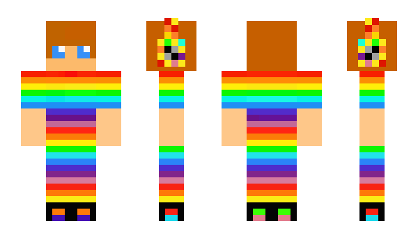 Minecraft skin rainbow55
