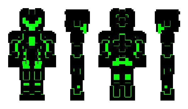 Minecraft skin vCursed