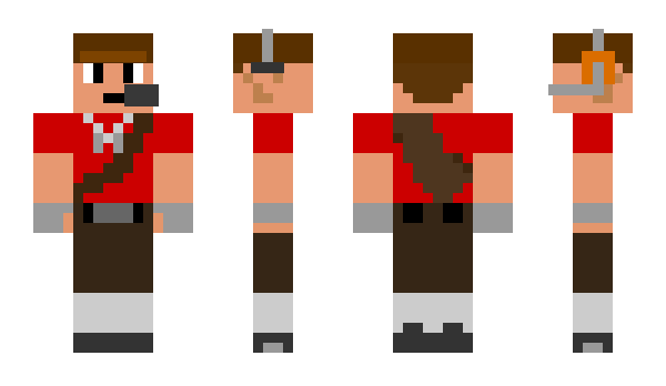 Minecraft skin Orangeclock