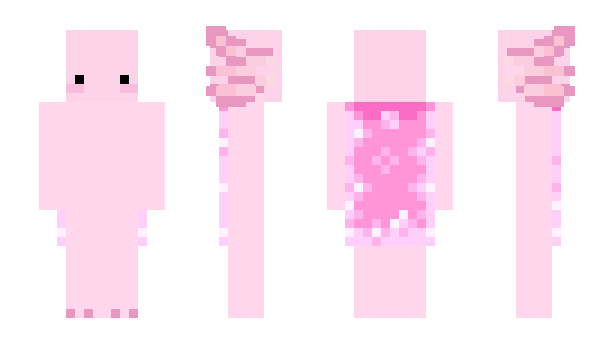 Minecraft skin Ajolotes