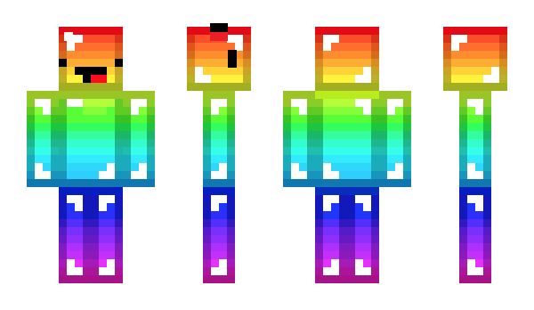 Minecraft skin Rainbow_King