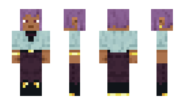 Minecraft skin purplemermaid