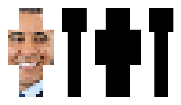 Minecraft skin Obama_Forehead