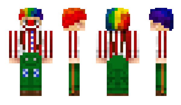 Minecraft skin Clownzy