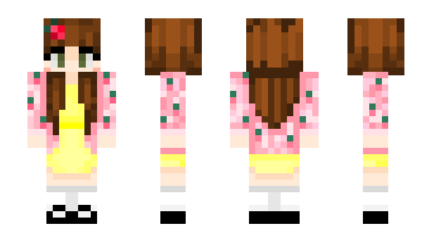 Minecraft skin Sstrawbprincess