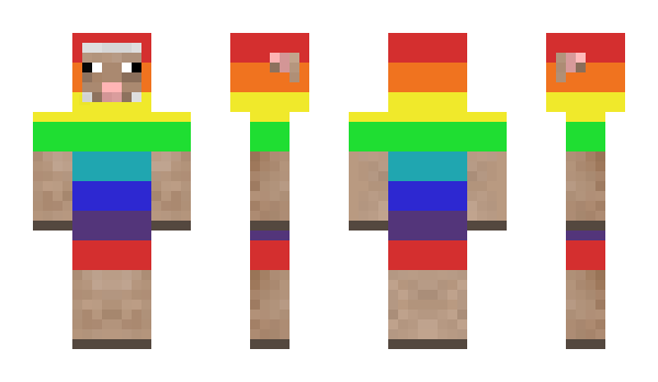 Minecraft скин по нику RainbowSheep_HD