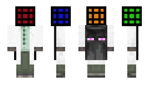 Minecraft skin rubik_cube_man