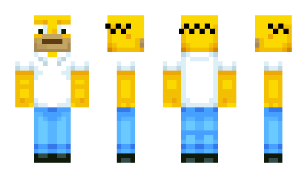 Minecraft skin Homer_Simpson