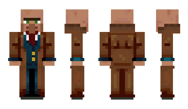 Minecraft скін по ніку Normalvillager