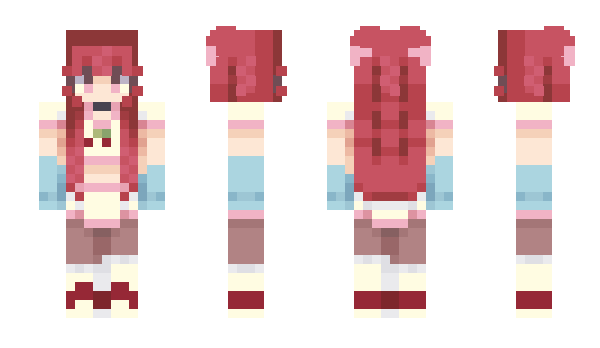 Minecraft skin halfsushii