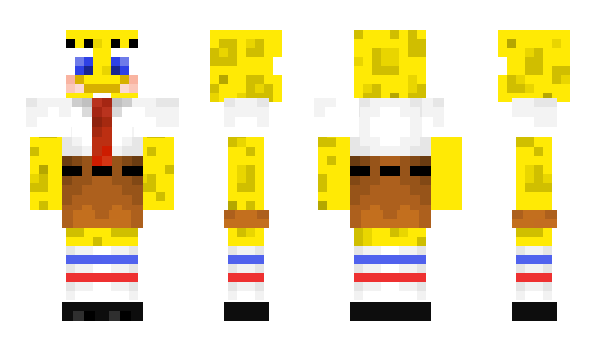 Minecraft skin Bob_Esponja