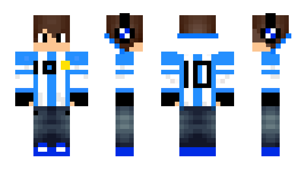 Minecraft skin Messi2021