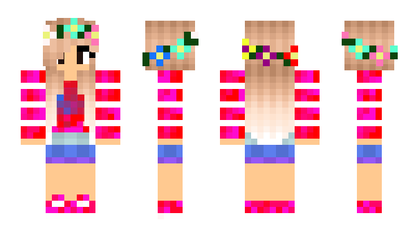 Minecraft skin Rainbowgirl2706