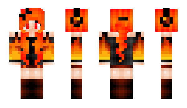 Minecraft skin FireHero