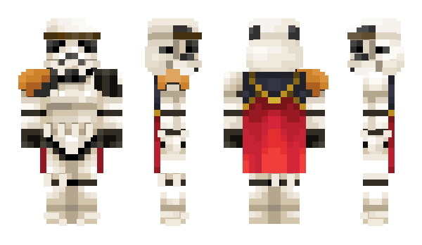 Minecraft skin Whitewollf