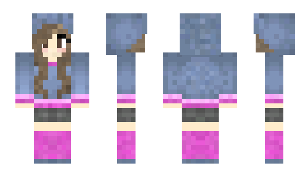 Minecraft skin PinkPea
