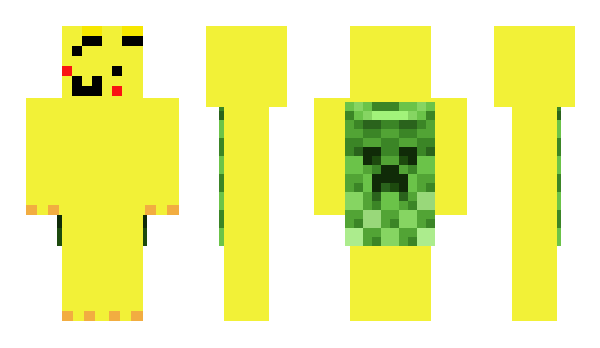 Minecraft skin pokemonpikachu