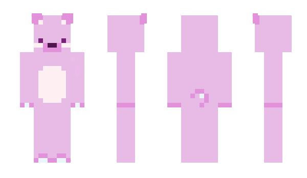 Minecraft skin pinkcub