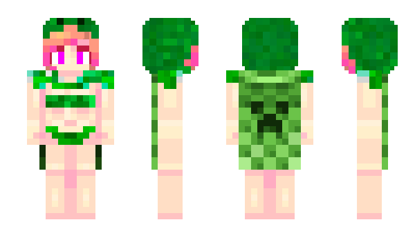 Minecraft skin FemboyCreeper