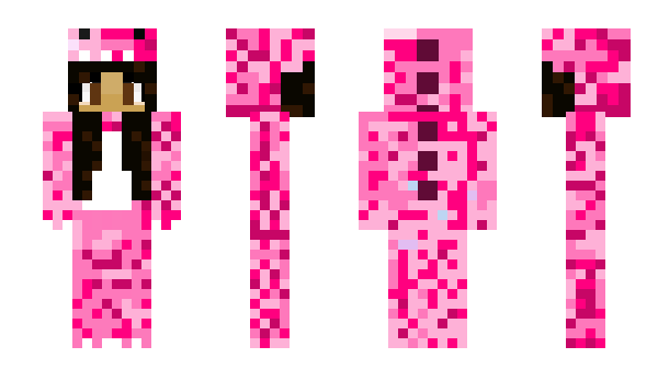 Minecraft skin PinkDino321