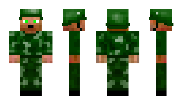 Minecraft skin militaer