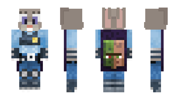 Minecraft skin JudyHop