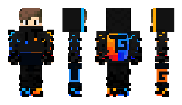 Minecraft скин по нику BlackFuego