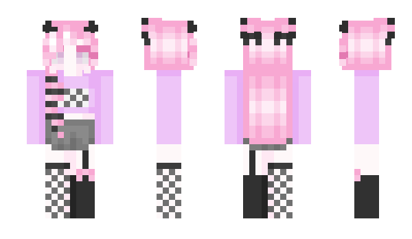 Minecraft skin Purple_Rose05