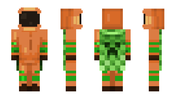 Minecraft skin orange_dude