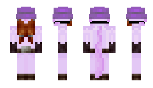 Minecraft skin purplaxolotl