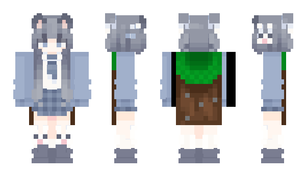 Minecraft скін по ніку Moakyi