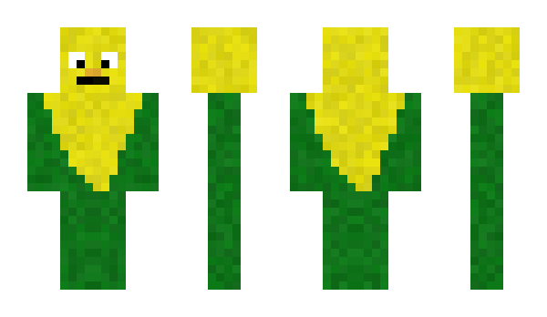 Minecraft skin corn_